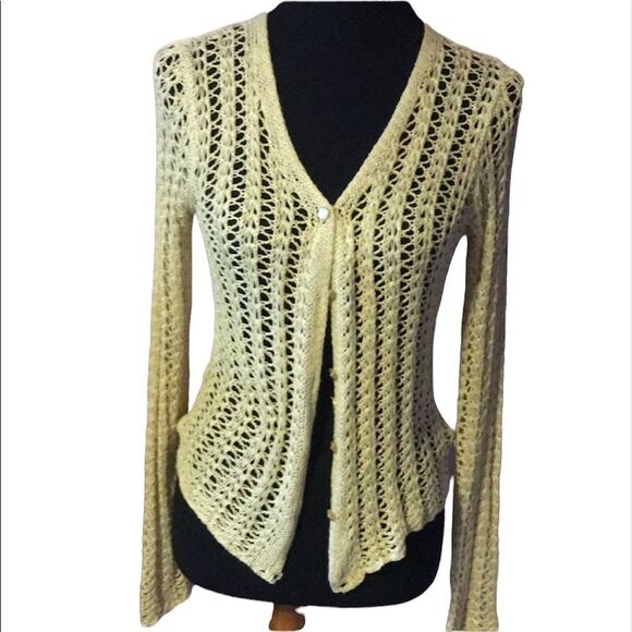 Evelyn & Arthur Crocheted cardigan size medium. NWT - Picture 1 of 10